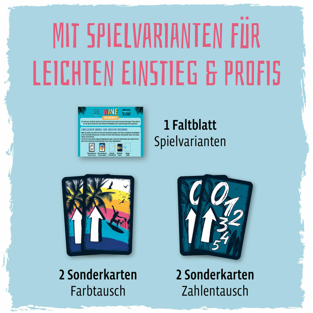 KOSMOS Wave, Kooperatives Kartenspiel, Gesellschaftsspiel, Familienspiel, ab 10 Jahren, 741785
