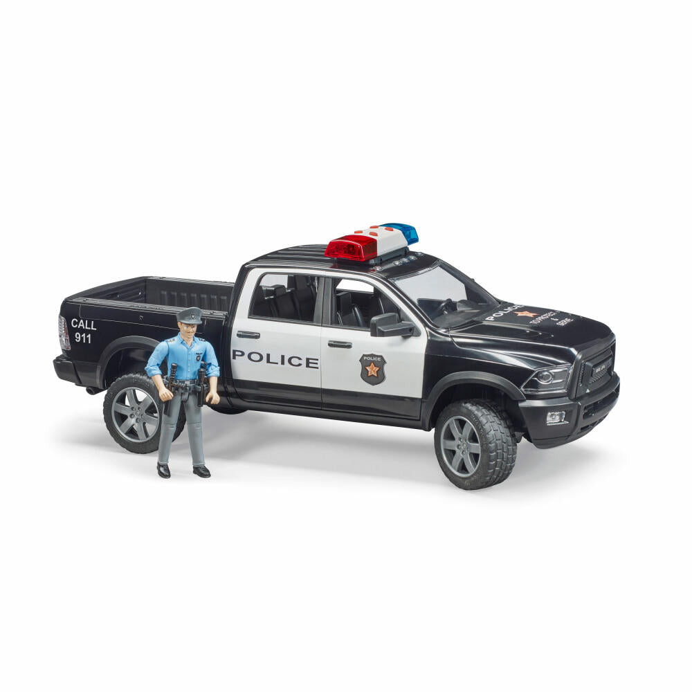 Bruder Emergency Vehicles RAM 2500 Police Pickup, with Policeman, Model Vehicle, Model Vehicle, Toy, 02505