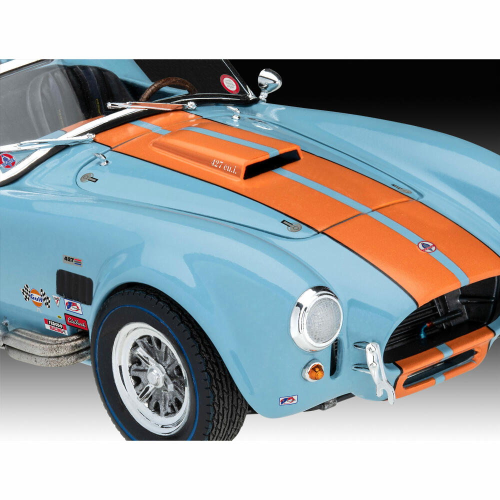 Revell Model Set 65 Shelby Cobra 427, Auto, Modellbausatz, Modell Bausatz, 93 Teile, ab 12 Jahre, 67708
