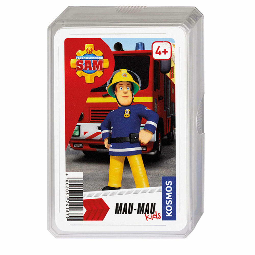 KOSMOS Children's Games Fireman Sam Mau Mau Kids, Card Game, Card Game for Children, from 4 Years, 741679