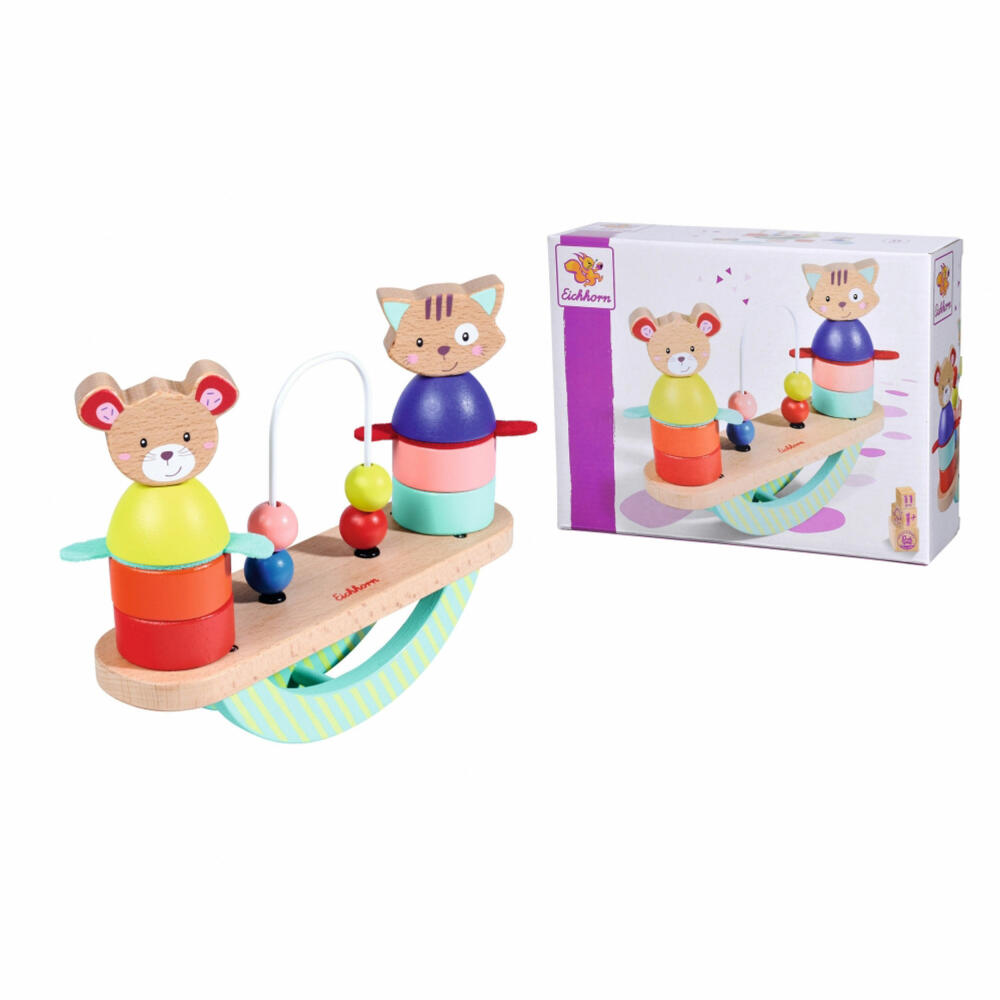 Eichhorn stacking game Friends, stacking toy, plug-in game, children's toy, toy, 100005464