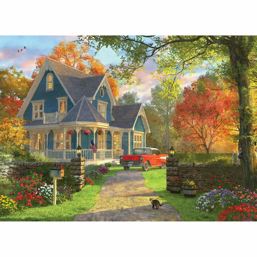 Eurographics Puzzle The Blue Country House by Dominic Davison, 1000 pieces, 68 x 48 cm, 6000-0978