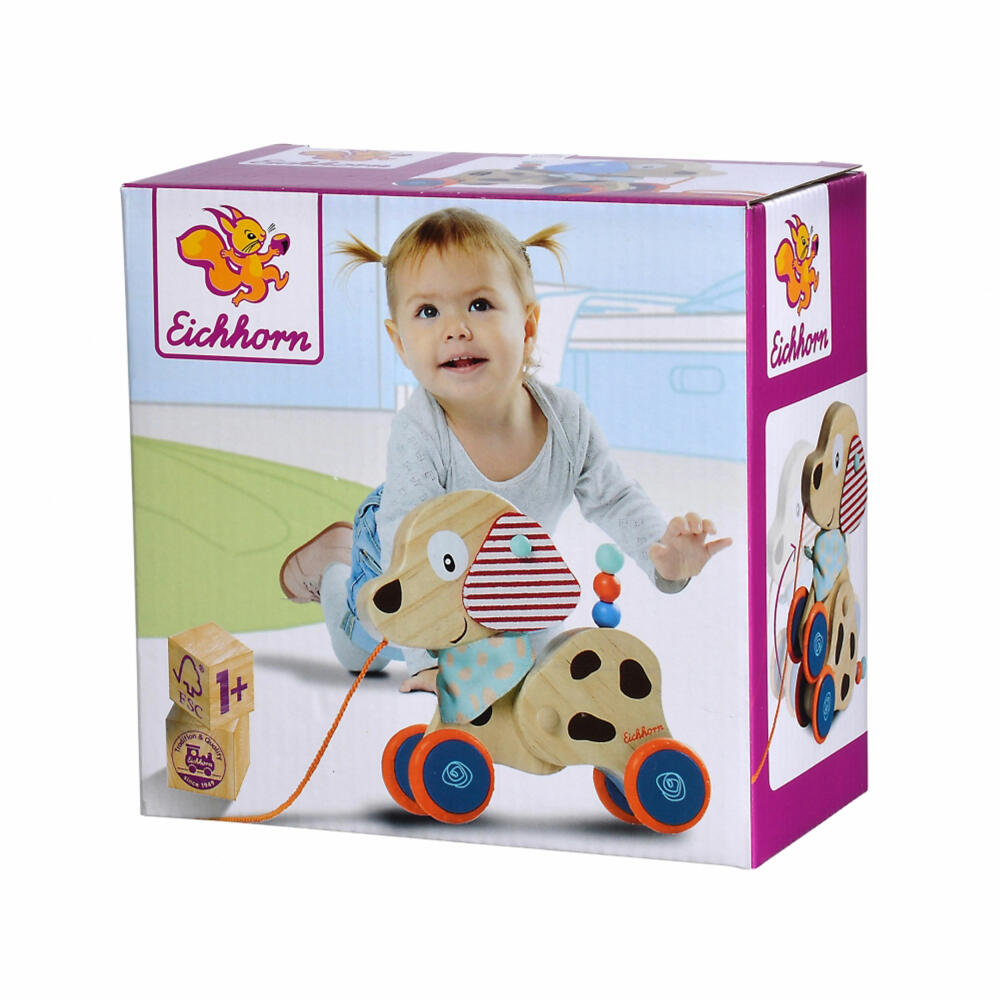 Eichhorn pull-along animal dog, pull-along toy, pull-along animal, pull-along dog, toy, 100005586