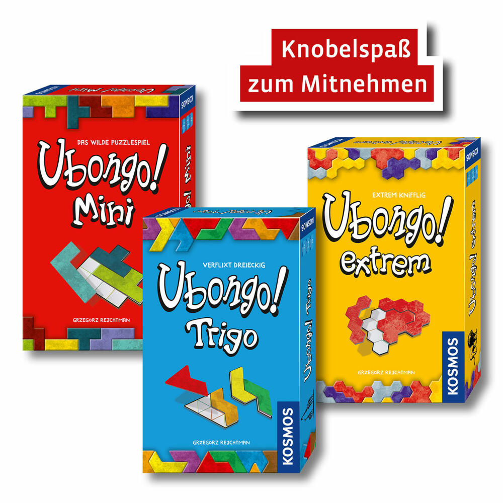 KOSMOS Ubongo! Mini, Bring Along Game, Board Game, Logic Game, Family Game, Board Game, 712679