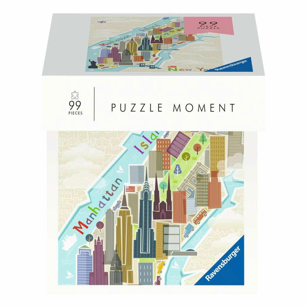 Ravensburger Puzzle New York, Erwachsenenpuzzle, Mini-Puzzle, 99 Teile, 16537