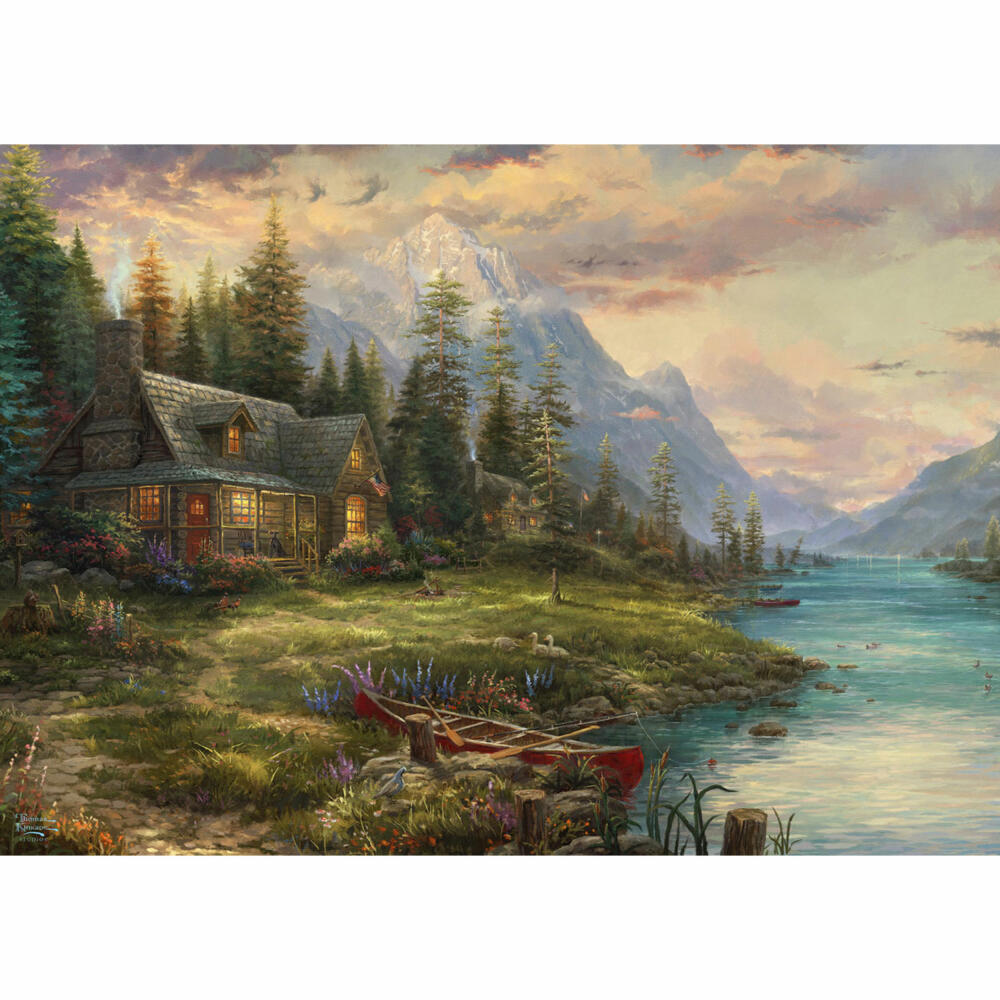 Schmidt Spiele Father's Day Trip, Thomas Kinkade, Puzzle, Adult Puzzle, 1000 Pieces, 59918