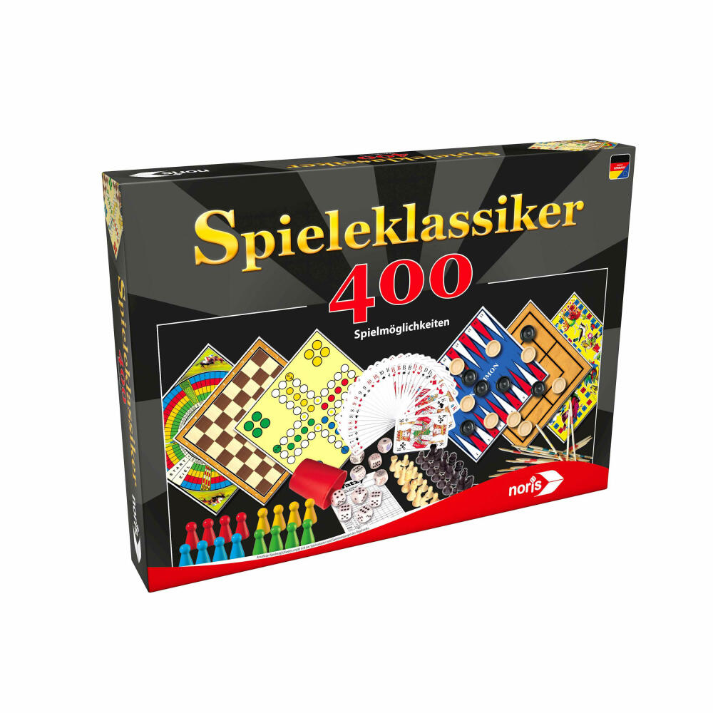 Noris classic games, game collection, board game, family, game, 400 game possibilities, 606111688