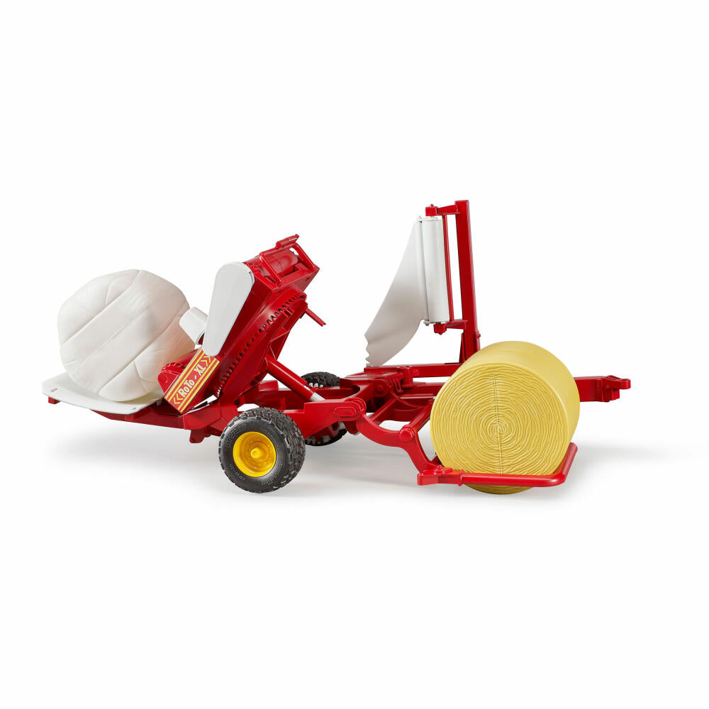 Bruder Agriculture Bale Wrapper with Round Bales, Model Vehicle, Model Vehicle, Toy, Accessories, 02122