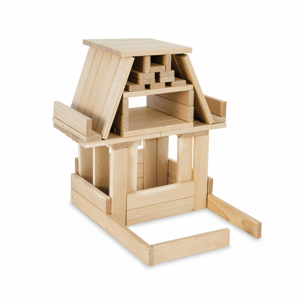 Eichhorn wooden construction kit, 200 pcs., wooden blocks, building blocks, wooden building blocks, building blocks, wooden blocks, wood, 100001612