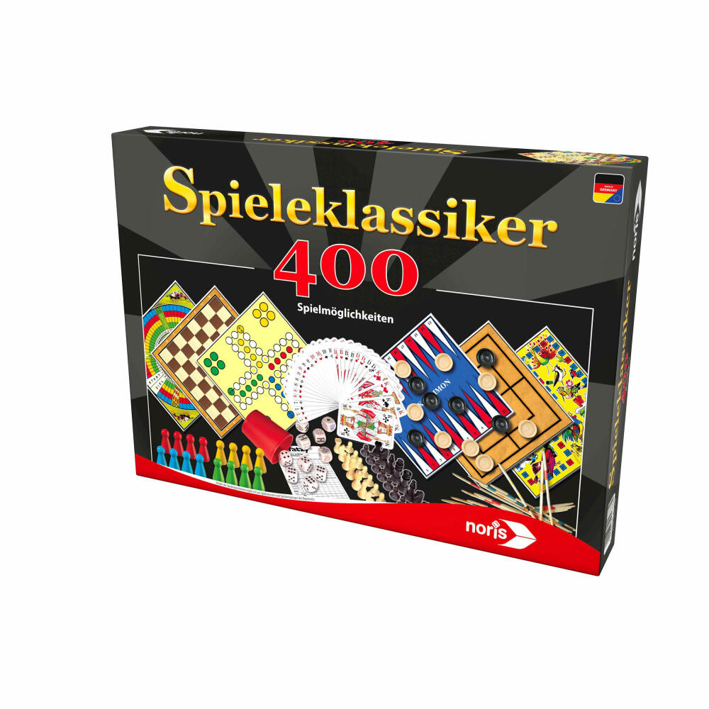 Noris classic games, game collection, board game, family, game, 400 game possibilities, 606111688
