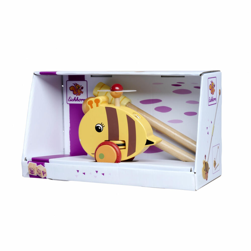 Eichhorn push-along figure bee, push-along animal, push-along toy, pull-along animal, toy, children, 100006804
