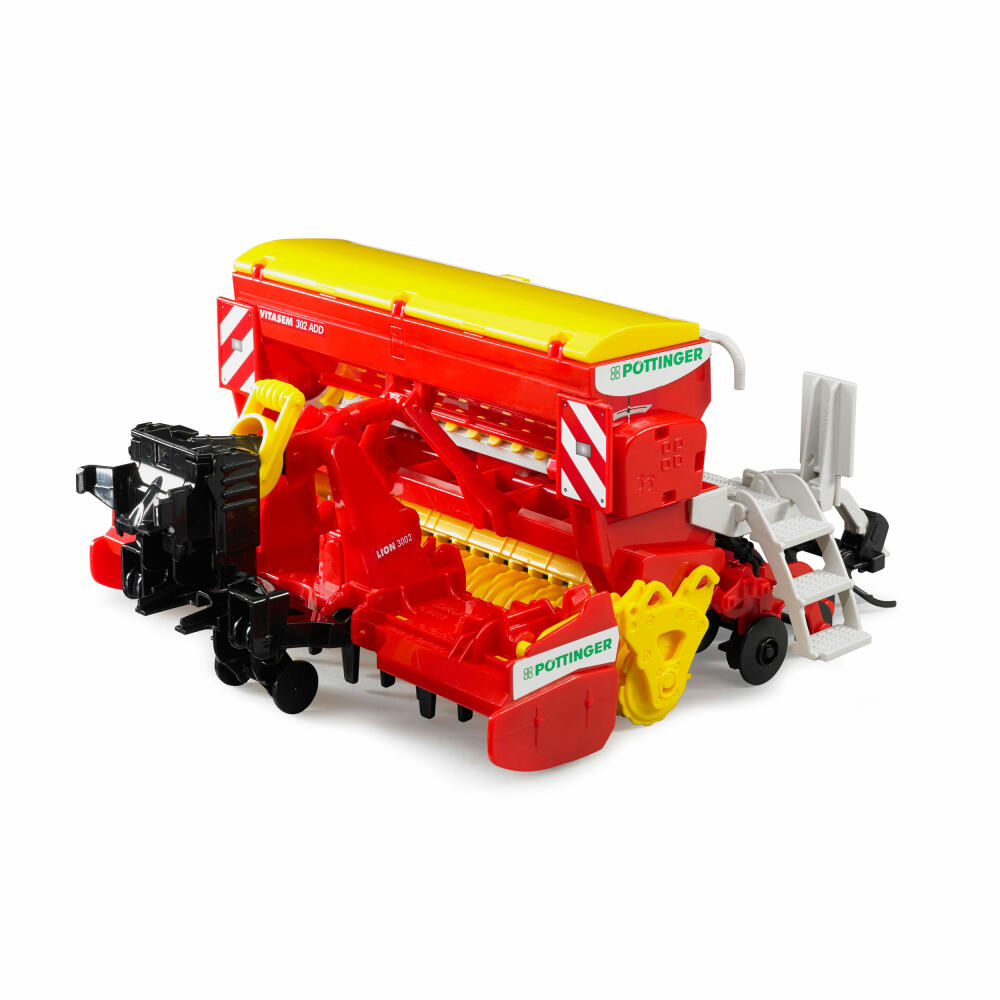 Bruder Landwirtschaft Pöttinger Vitasem 302 ADD Kreiselegge-Sämaschine, Traktor, Modellfahrzeug, Modell Fahrzeug, Spielzeug, 02347