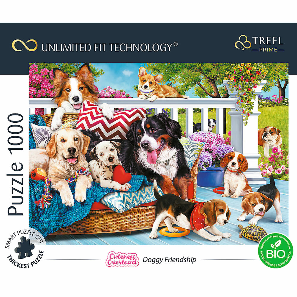 Trefl Puzzle UFT Cuteness Overload: Dog Love, 1000 pieces, 68.3 x 48 cm, 10698