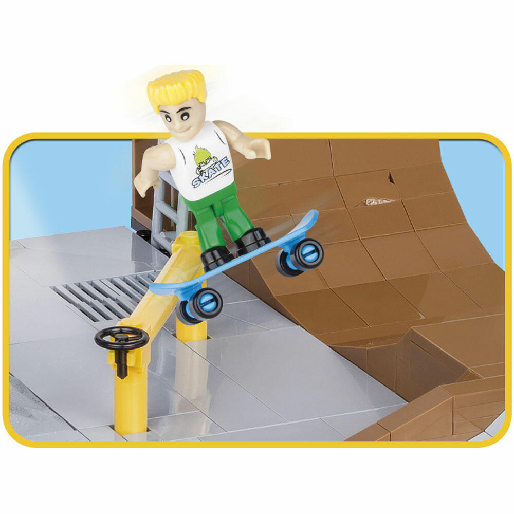 COBI Action Town Crazy Skatepark, Skater, Skate Park, Skateboard, Spielzeug, Konstruktionsbausteine, Kunststoff, 420 Teile, 1880