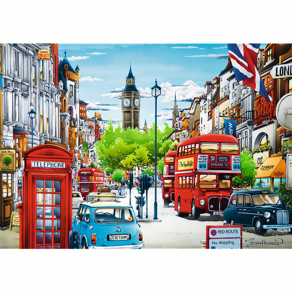 Trefl Puzzle London Street, England, 1000 Teile, 68.3 x 48 cm, 10557