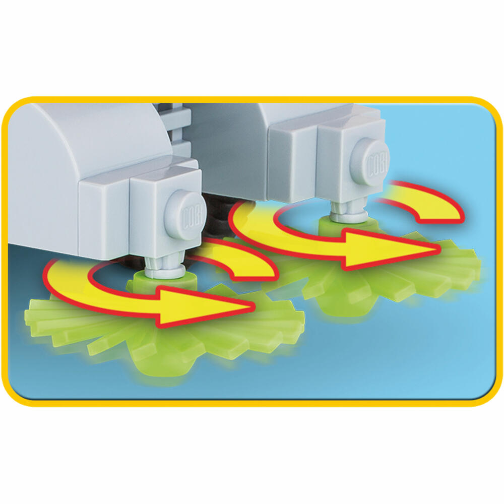 COBI Action Town Street Sweeper, sweeper, street sweeper, street cleaning, vehicle, toy, construction blocks, 215 parts, 1784