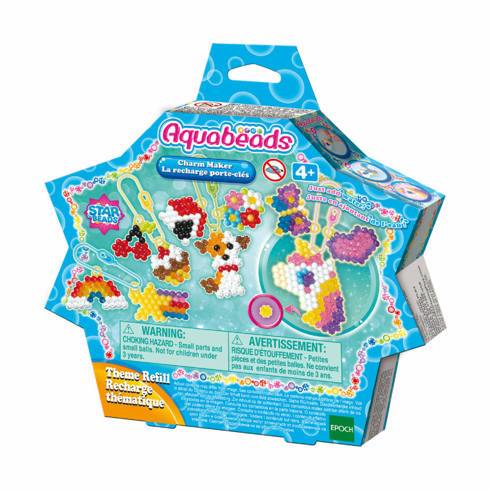 Aquabeads Anhänger Set, Refill, Bastelperlen, Bastelset, Basteln, Perlen, Kinder, 31770