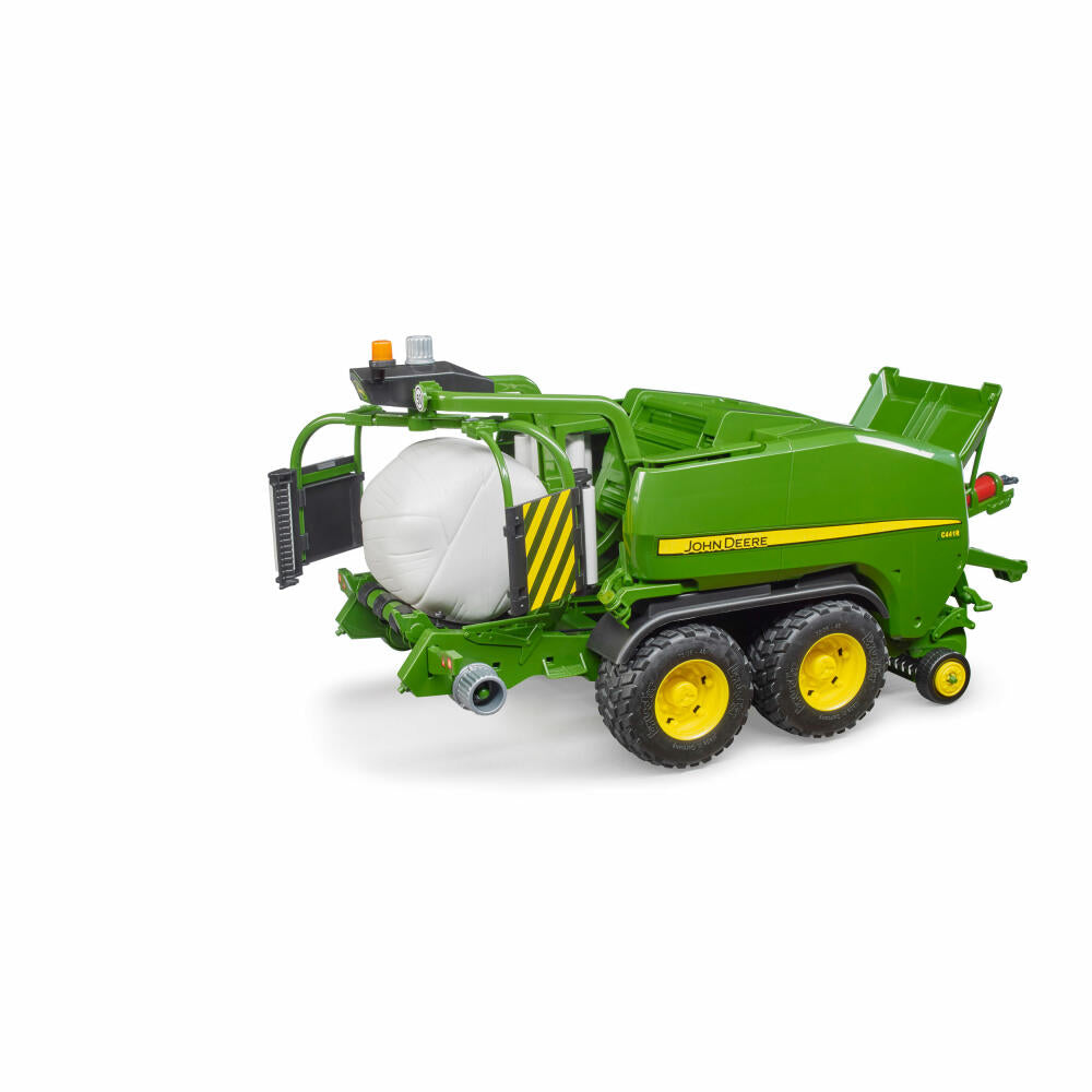 Bruder Agriculture John Deere Round Bale Press Wrapper Combination C441R, Harvester, Model Vehicle, Model Vehicle, Toy, 02032