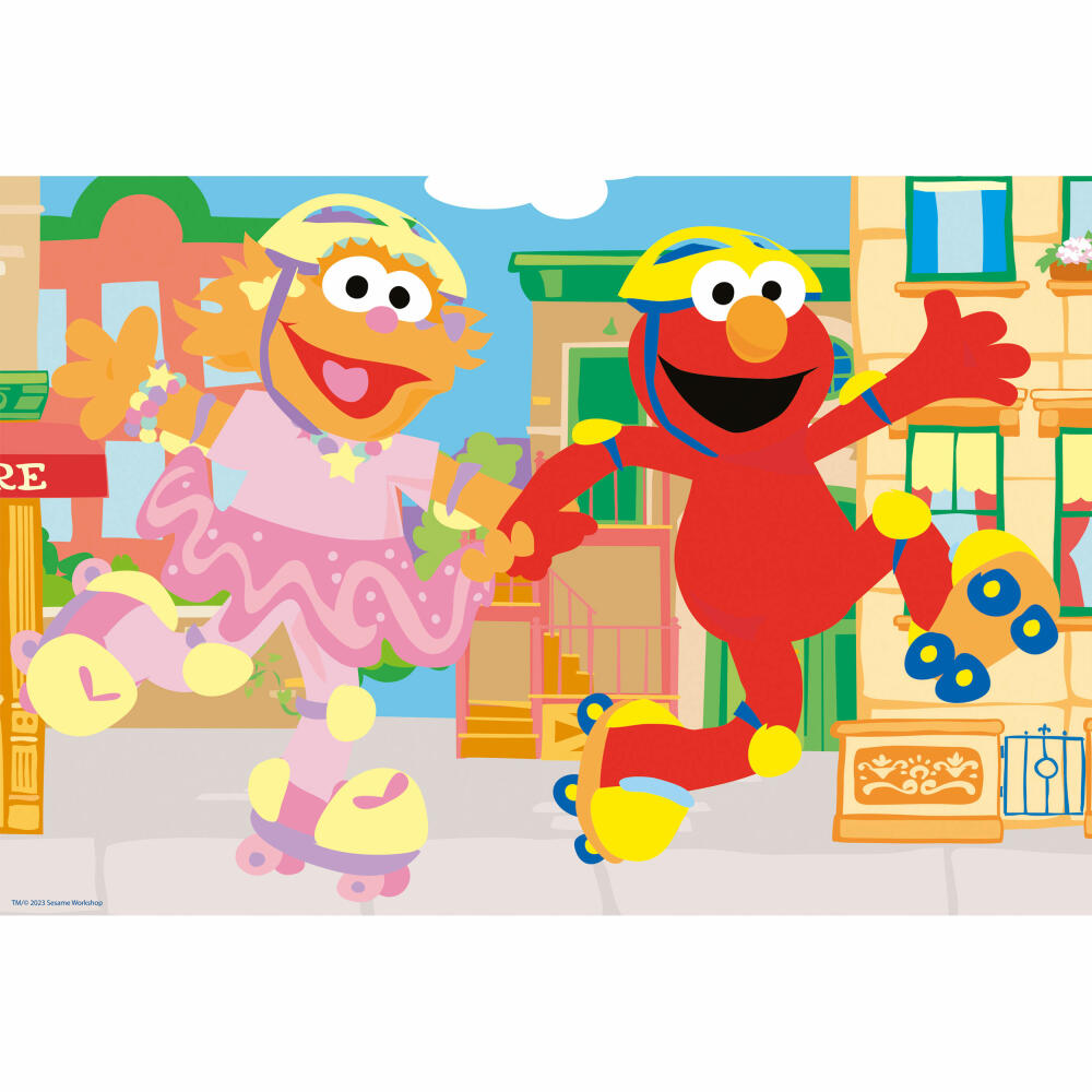 Schmidt Spiele Sesame Street Doing Things, Children's Puzzle, Children's Puzzle, from 3 years, 3 x 24 pieces, 56457