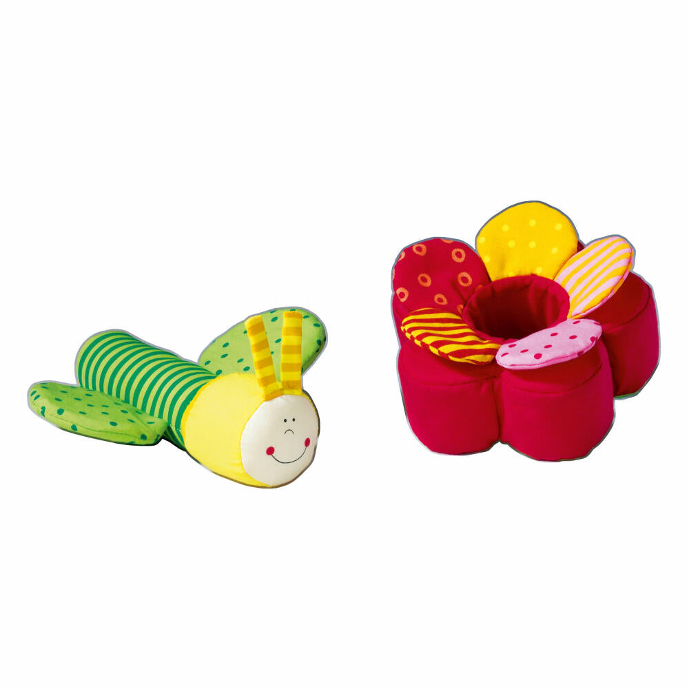 HABA Greifling Fidelia, Rassel, Motorikspielzeug, Baby Spielzeug, Motorik, Stoff, 1022