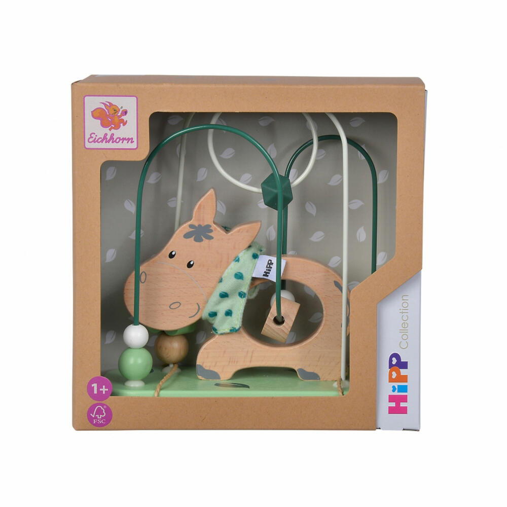Eichhorn Baby HiPP Motor Skills Loop, Motor Skills Toy, Motor Skills Toy, Sliding Game, Wood, 100005868