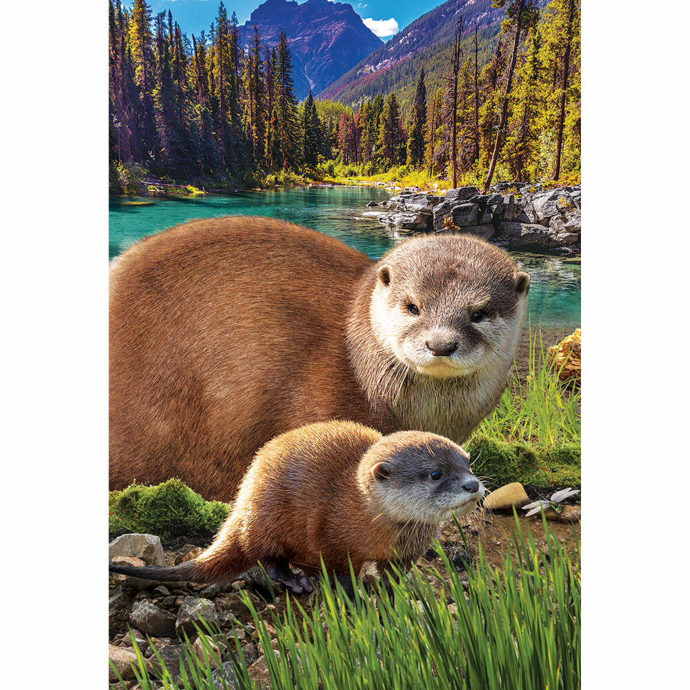 Eurographics Puzzle Otter, Mama mit Baby, 250 Teile, 33 x 48 cm, 8251-5558