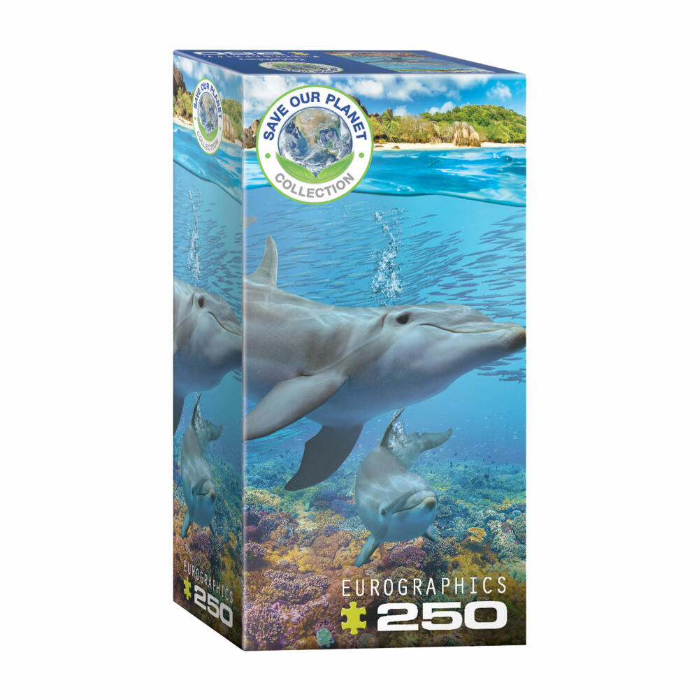 Eurographics Puzzle Delfine, Mama mit Baby, 250 Teile, 33 x 48 cm, 8251-5560