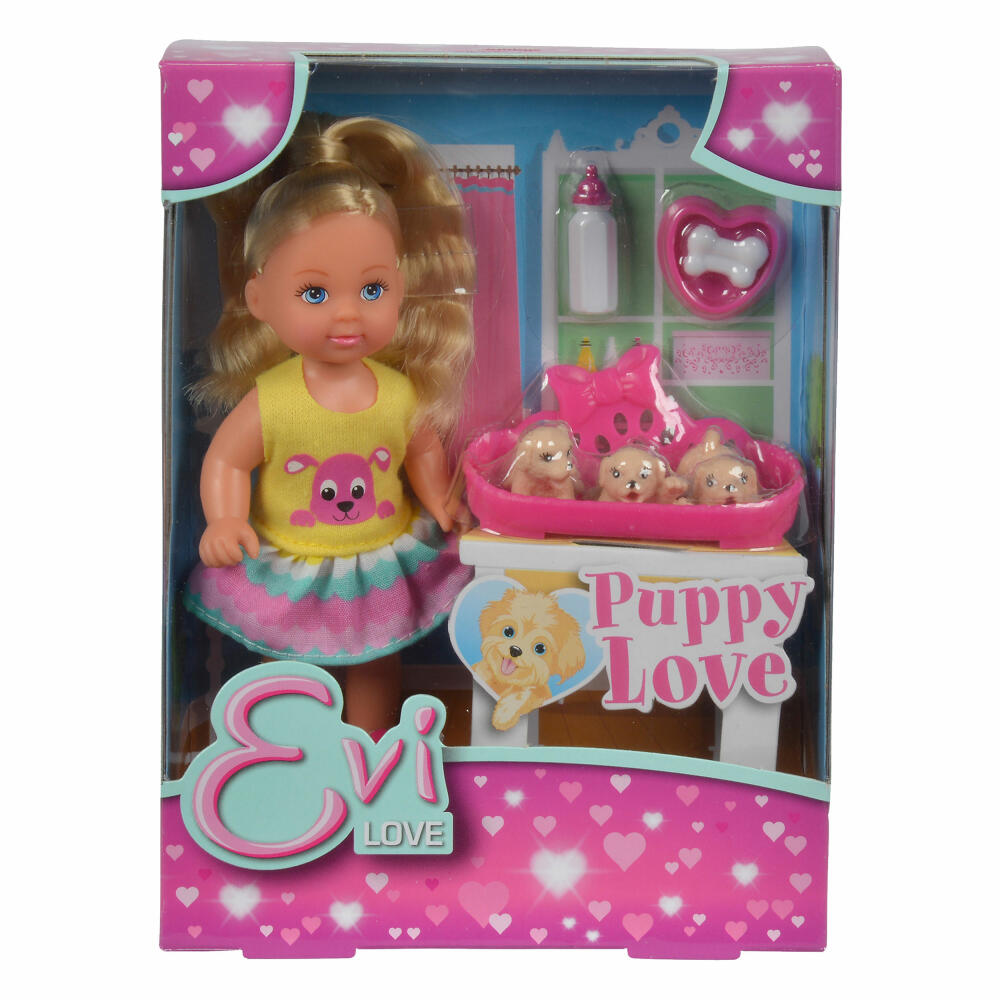 Simba Evi Love Puppy Love, Doll, Dogs, Puppies, Care, Toy, 12 cm, 105733041