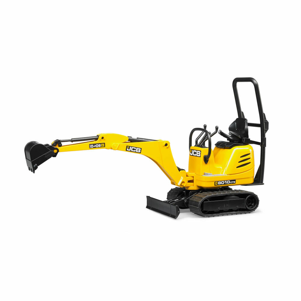 Bruder Baufahrzeuge JCB Mikrobagger 8010 CTS, Mikro Bagger, Modellfahrzeug, Modell Fahrzeug, Spielzeug, 62003