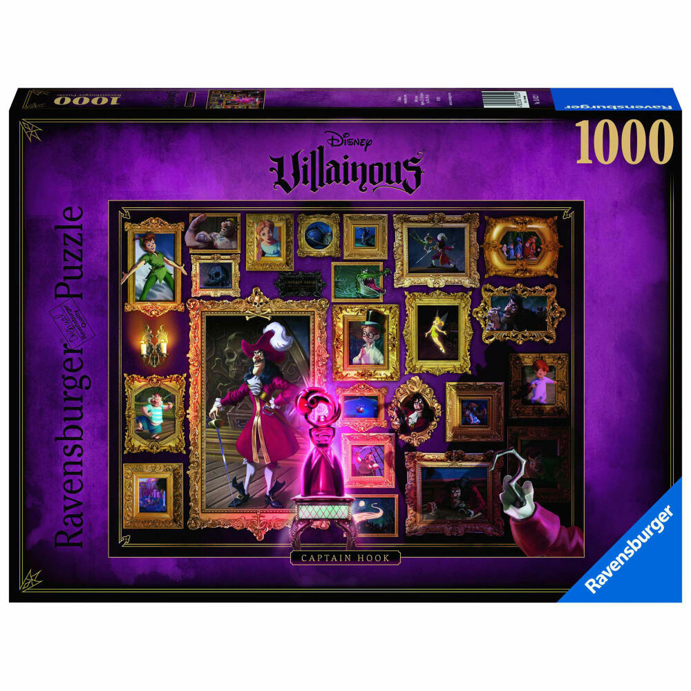 Ravensburger Puzzle Villainous Captain Hook, Adult Puzzle, Adult Puzzles, 1000 Pieces, 15022