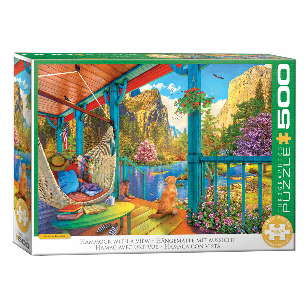 Eurographics Puzzle Hängematte mit Aussicht, 500 Teile, 68 x 48 cm, 6500-5885
