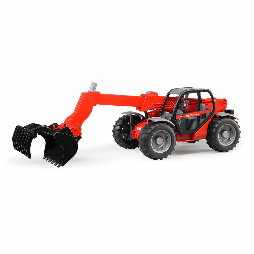Bruder Construction Vehicles Manitou Telescopic Loader MLT 633, Construction Machine, Model Vehicle, Model Vehicle, Toy, 02125