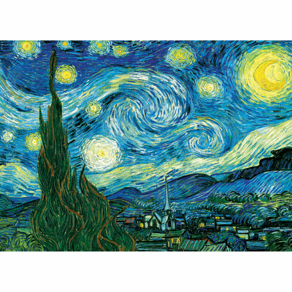 Eurographics Puzzle Sternennacht von Vincent van Gogh, 100 Teile, 48 x 33 cm, 6100-1204