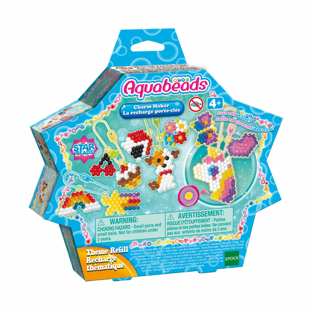 Aquabeads Anhänger Set, Refill, Bastelperlen, Bastelset, Basteln, Perlen, Kinder, 31770