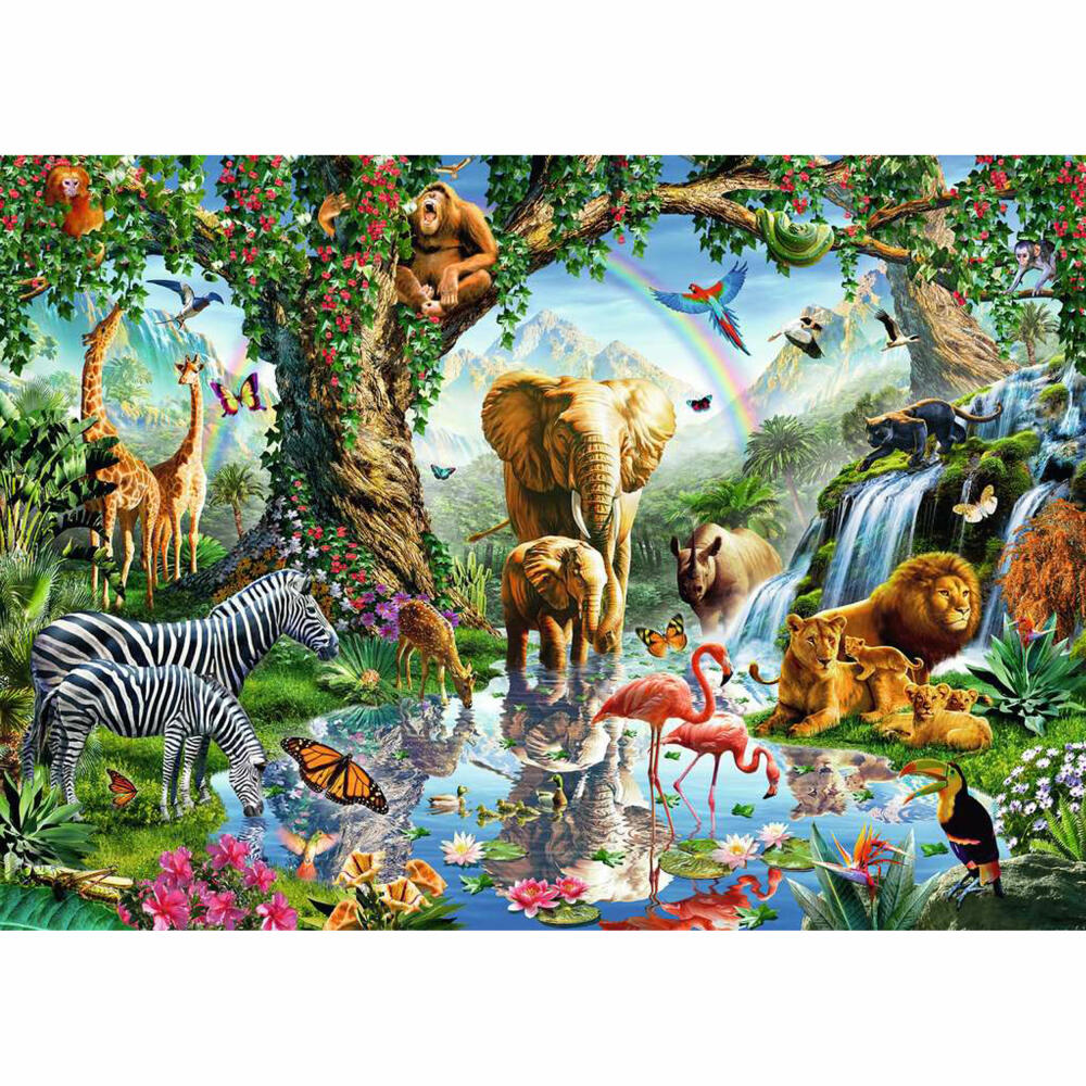 Ravensburger Puzzle Abenteuer im Dschungel, Erwachsenenpuzzle, 1000 Teile, 12000682