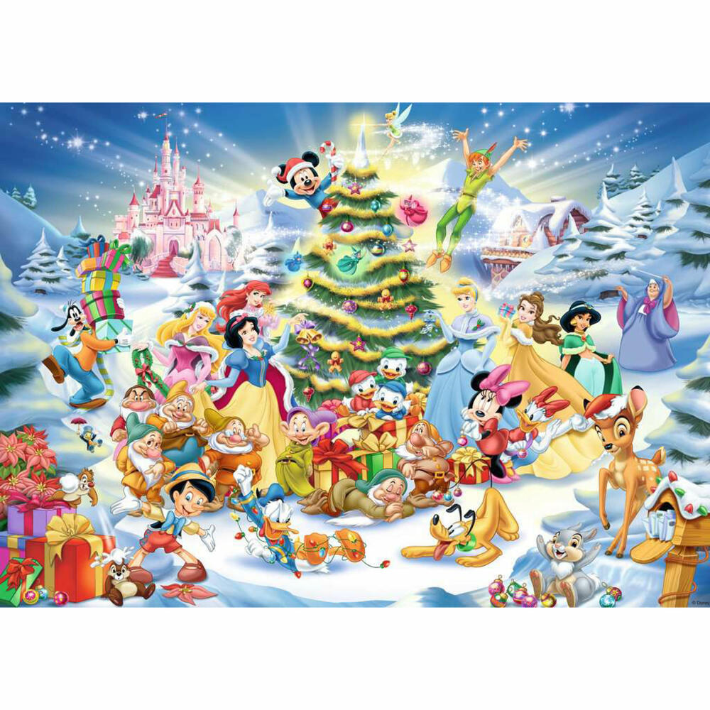 Ravensburger Puzzle Disney's Christmas, Adult Puzzle, 1000 Pieces, 12000651