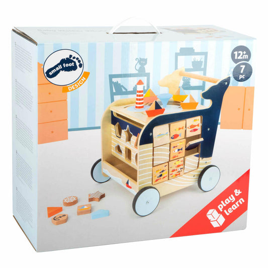 Legler Small Foot Lauflernwagen Wal, Spielzeug, ab 12 Monate, 11608