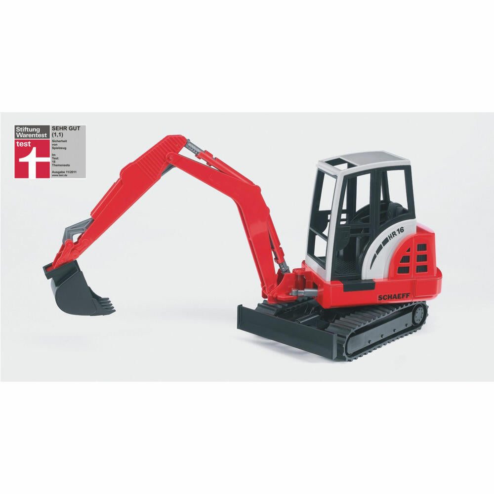 Bruder Construction Vehicles Schaeff HR16 Mini Excavator, Mini Excavator, Model Vehicle, Model Vehicle, Toy, 02432