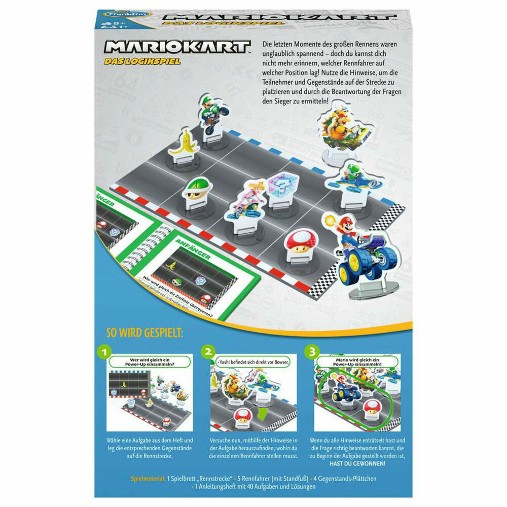 Ravensburger ThinkFun Mariokart - The Logic Game, Puzzle Game, Thinking Game, 1 Player, Ages 8 and Up, 76536