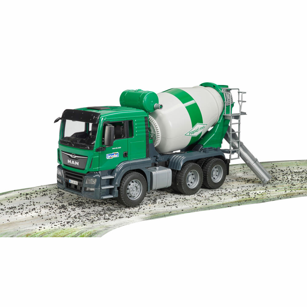 Bruder Baufahrzeuge MAN TGS Betonmisch-LKW, Betonmischer, Modellfahrzeug, Modell Fahrzeug, Spielzeug, 03710