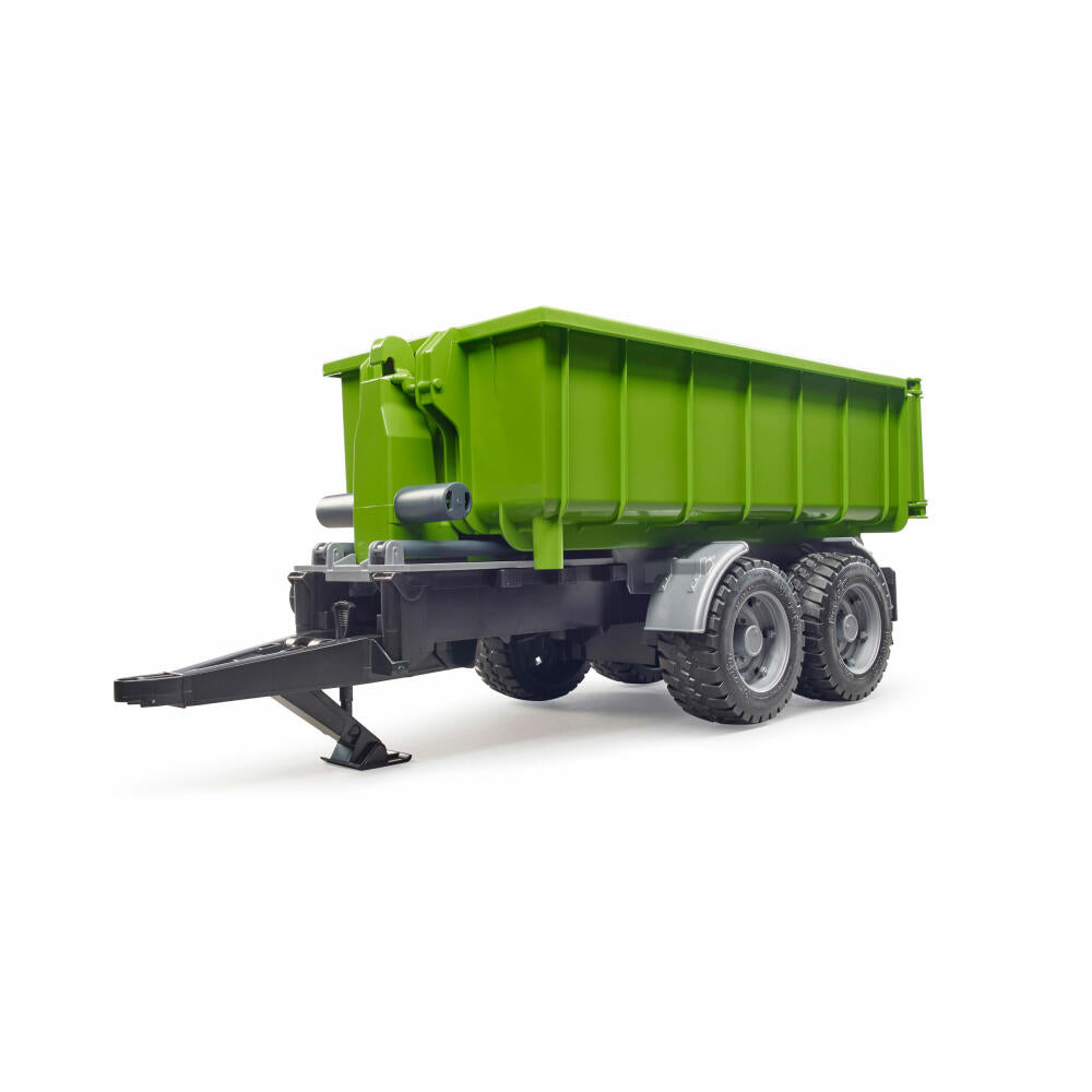 Bruder Agriculture Hook Lift Trailer for Tractors, Tipper Trailer, Model Vehicle, Model Vehicle, Toy, 02035
