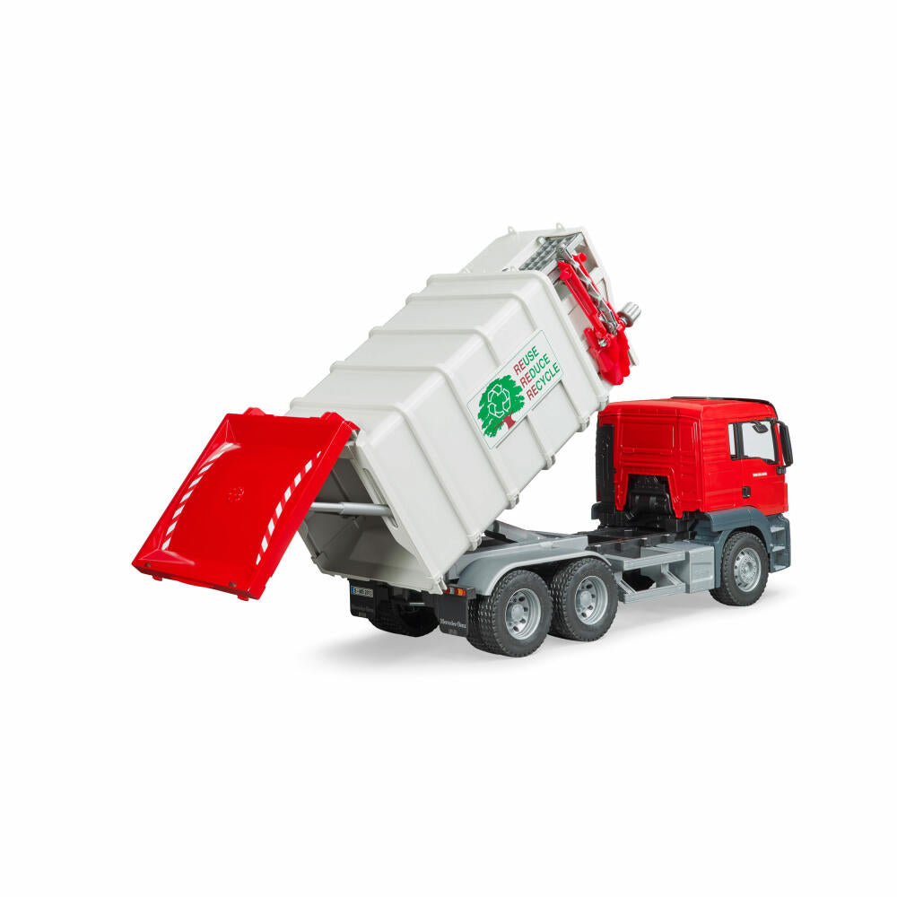 Bruder Commercial Vehicles MAN TGS Side Loader Garbage Truck, Garbage Truck, Model Vehicle, Model Vehicle, Toy, 03761