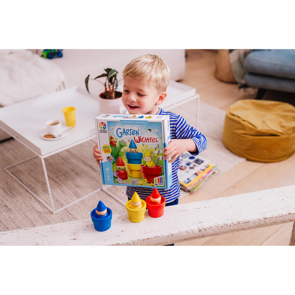Smart Games Garden Gnome, Children's Game, Logic Game, Educational Toy, Ages 3 and Up, Wood, SG 038 DE