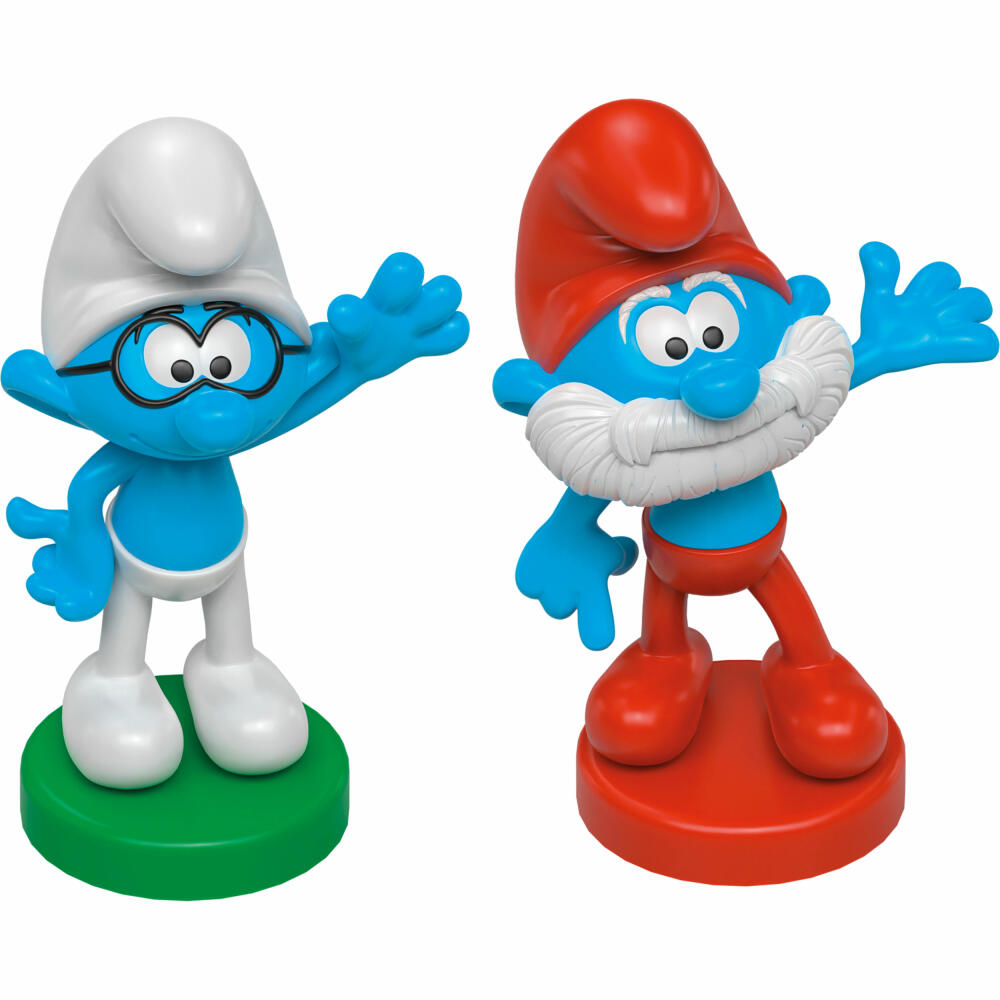 Schmidt Spiele Puzzle The Smurfs In Smurfhausen, Children's Puzzle, Children, 200 Pieces, with 2 Figures, 56525