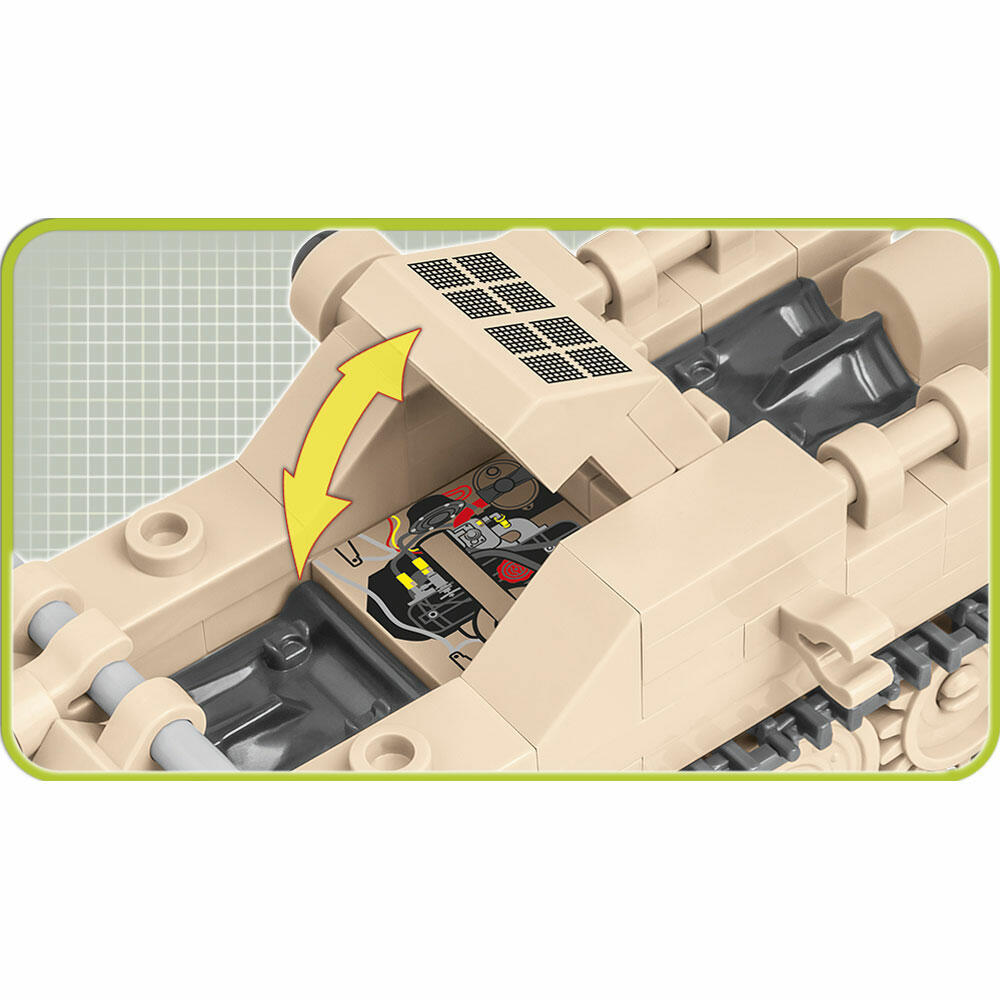 COBI World War 2 S.D.KFZ 2 Kettenkrad, Militärfahrzeug, Soldaten, Figuren, Spielzeug, Konstruktionsbausteine, Kunststoff, 176 Teile, 2401