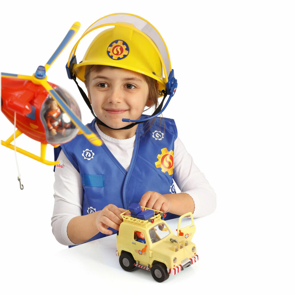 Simba Fireman Sam, Helmet, Rescue Workers, Toy, Plastic, 27.3 cm, 109258698
