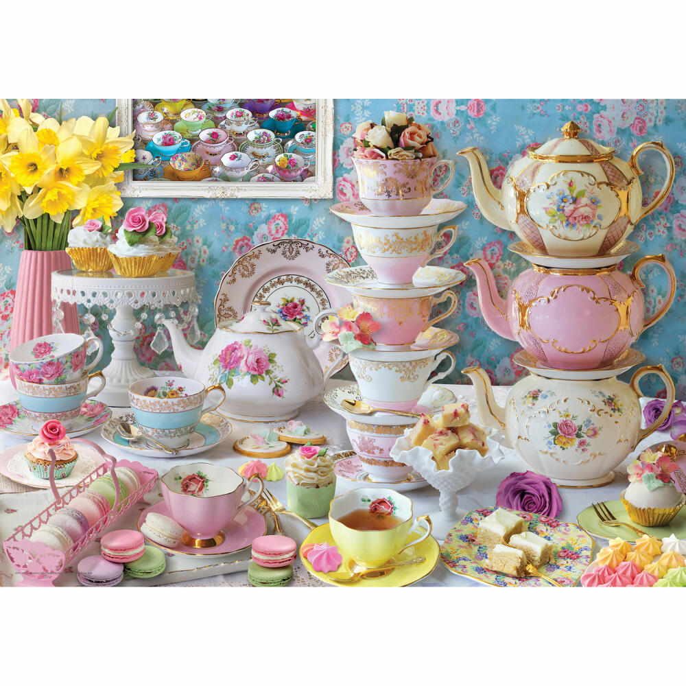 Eurographics Puzzle Teezeit, Teegeschirr, 1000 Teile, 68 x 48 cm, 6000-5764