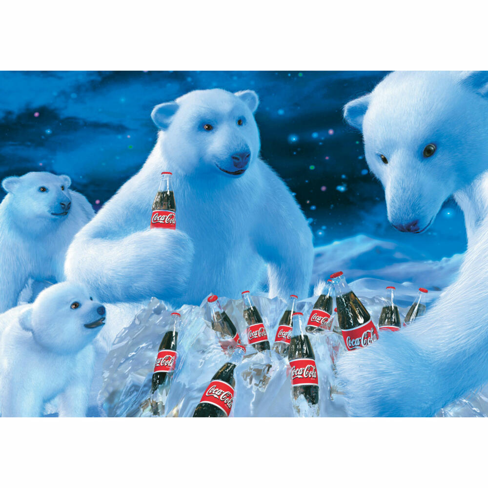 Schmidt Spiele Coca Cola - Polarbären, Puzzle, Erwachsenenpuzzle, 1000 Teile, 59913