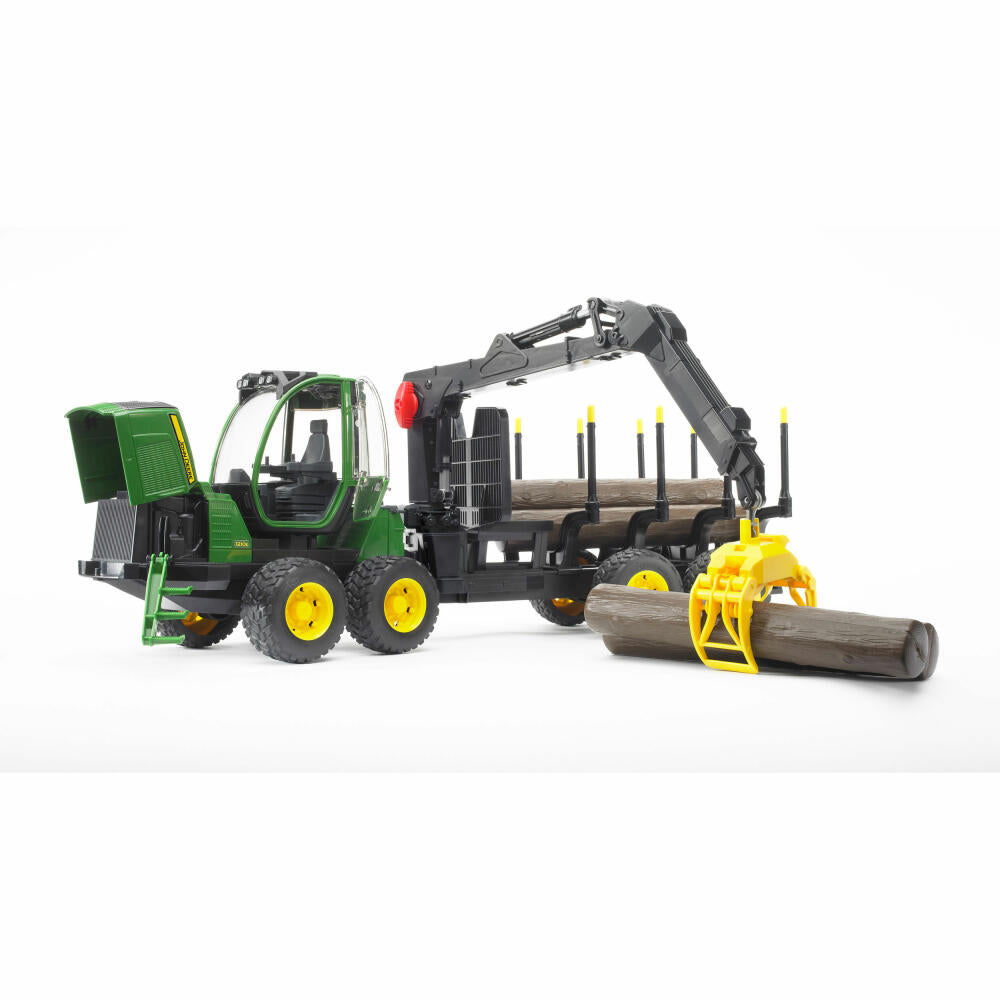 Bruder Forestry John Deere 1210E Forwarder, with Log Grabber and Logs, Tractor, Model Vehicle, Model Vehicle, Toy, 02133