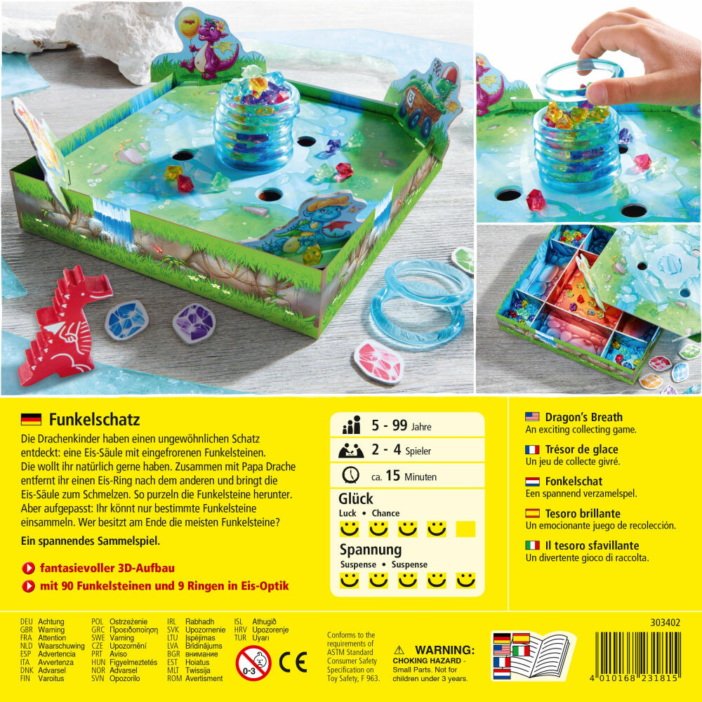 HABA Funkelschatz, Children's Game of the Year 2018, Collecting Game, Collecting Game, Children, 303402